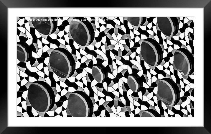  Black and White Abstracts Framed Mounted Print by Graham Beerling