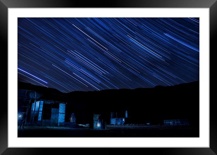  Merrivale Startrail Framed Mounted Print by Richard Taylor