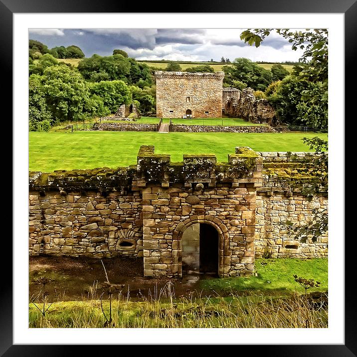 Craignethan Castle Entrance Framed Mounted Print by Tom Gomez