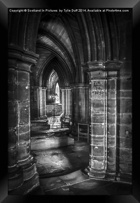  Cloisters at Glasgow Cathedral Scotland Framed Print by Tylie Duff Photo Art