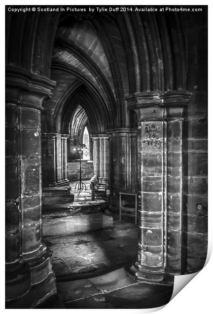  Cloisters at Glasgow Cathedral Scotland Print by Tylie Duff Photo Art