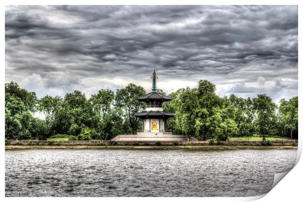 The Pagoda Print by David Pyatt