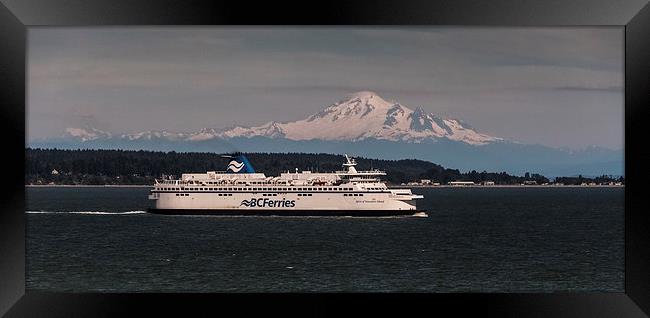  Spirit of Vancouver ferry Framed Print by Leighton Collins