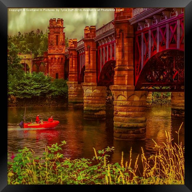  City Union Railway Bridge in Glasgow (2) Framed Print by Tylie Duff Photo Art