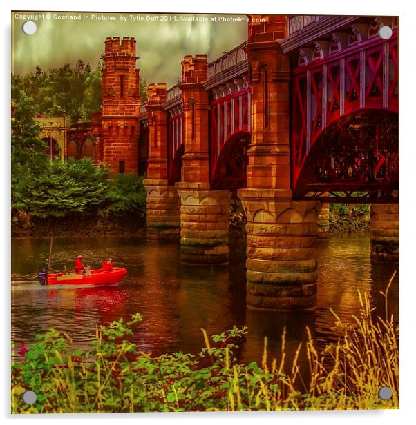  City Union Railway Bridge in Glasgow (2) Acrylic by Tylie Duff Photo Art