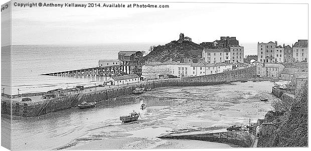  TENBY HARBOUR Canvas Print by Anthony Kellaway