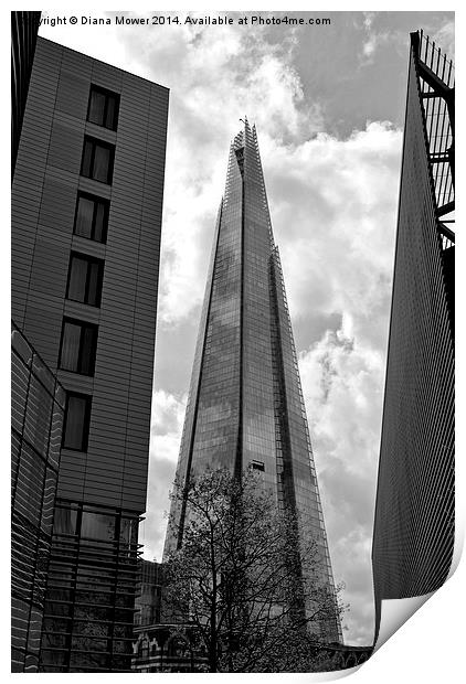  London Skyscrapers Print by Diana Mower