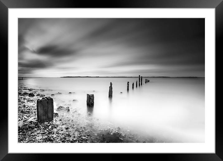  Seasalter in Mono Framed Mounted Print by Ian Hufton