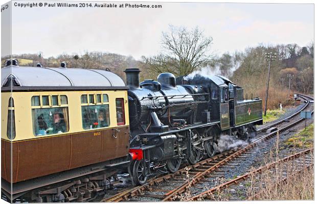 Ivatt 46443 Canvas Print by Paul Williams