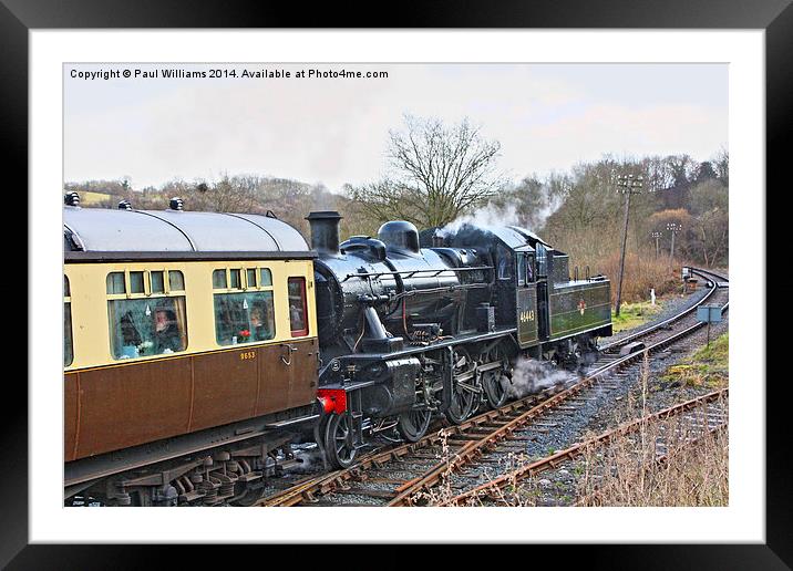 Ivatt 46443 Framed Mounted Print by Paul Williams