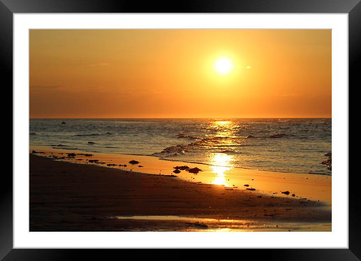  Lossiemouth Sunset Framed Mounted Print by Mandy Hay