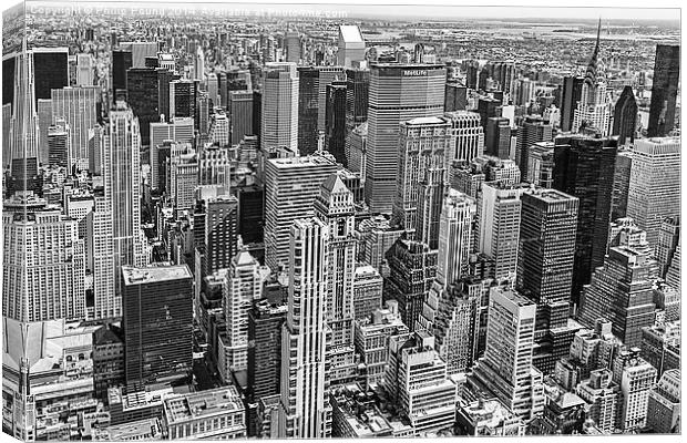  Manhattan Skyscrapers New York Canvas Print by Philip Pound