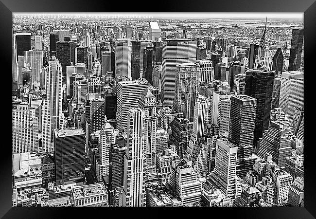  Manhattan Skyscrapers New York Framed Print by Philip Pound