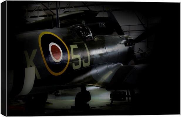 Spitfire MK356   Canvas Print by J Biggadike