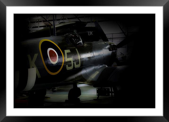 Spitfire MK356   Framed Mounted Print by J Biggadike