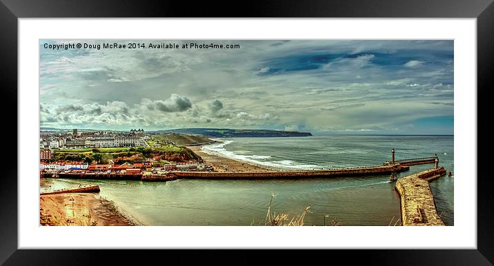  Whitby bay Framed Mounted Print by Doug McRae