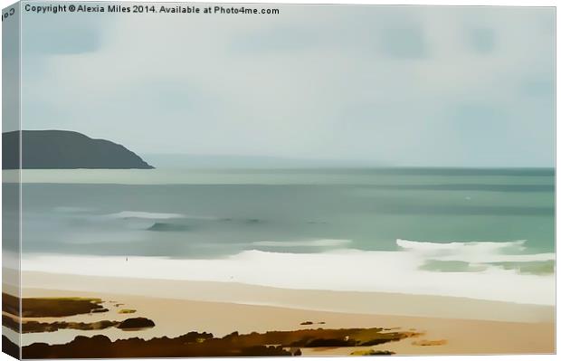  Peaceful Sea Canvas Print by Alexia Miles