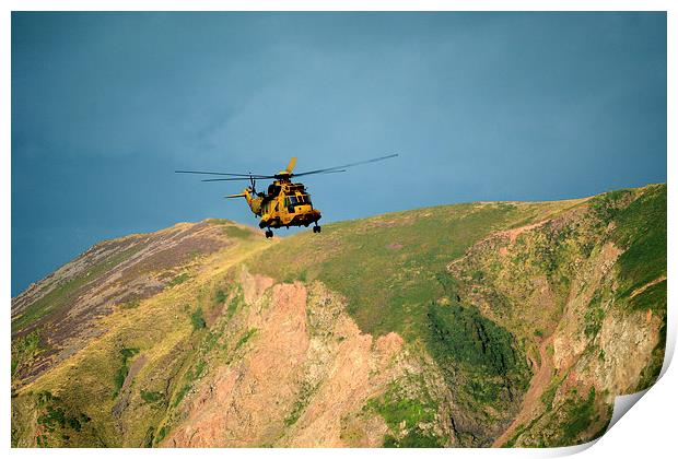 RAF Rescue Helicopter  Print by graham young