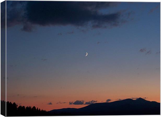 Crescent Moon Canvas Print by Fred Kamps