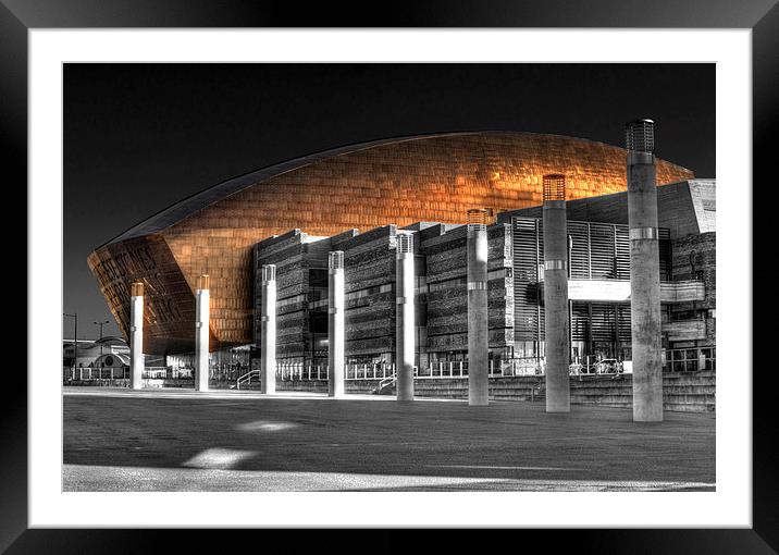 Wales Millennium Centre Pop 2 Framed Mounted Print by Steve Purnell