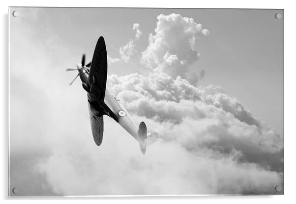 The Last Spitfire Acrylic by J Biggadike