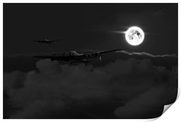 Bombers Moon  Print by J Biggadike