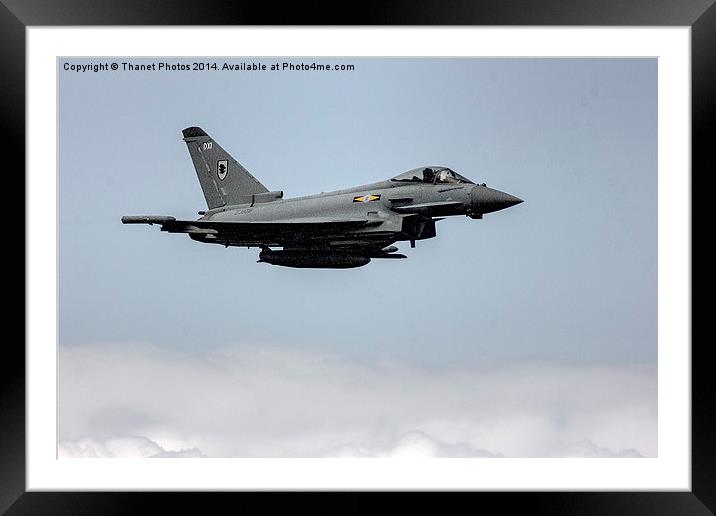  Typhoon fighter jet Framed Mounted Print by Thanet Photos