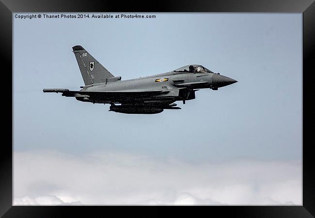  Typhoon fighter jet Framed Print by Thanet Photos