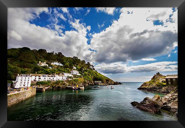  Polperro Harbour Cornwall Framed Print by Oxon Images