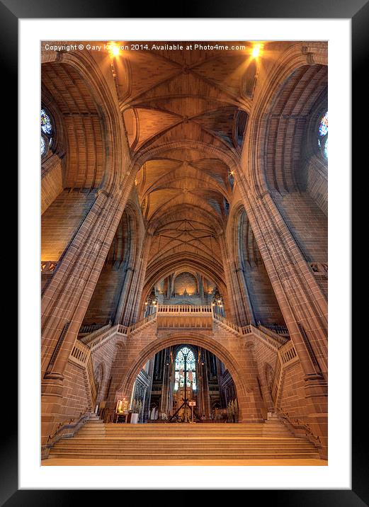  Liverpool Cathedral Framed Mounted Print by Gary Kenyon