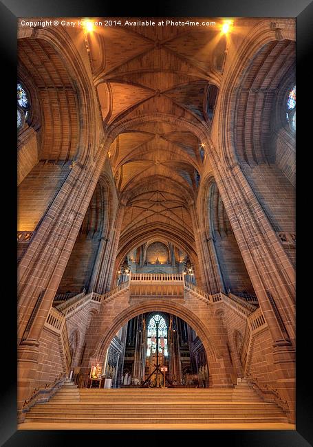  Liverpool Cathedral Framed Print by Gary Kenyon