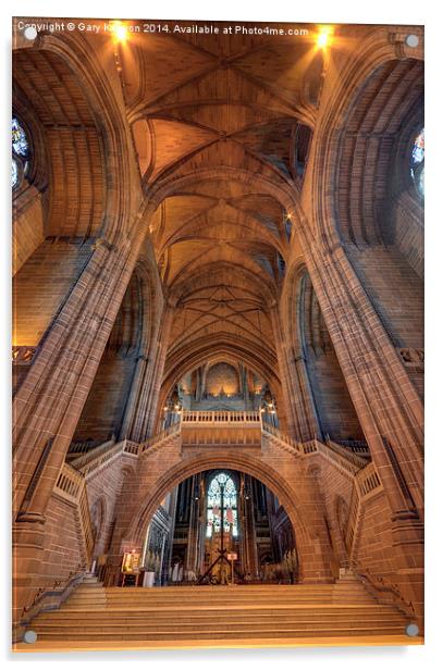  Liverpool Cathedral Acrylic by Gary Kenyon