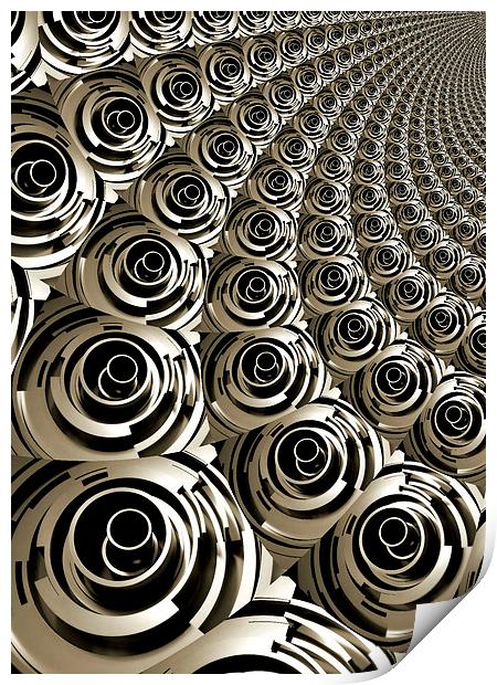  industrial rose Print by Heather Newton