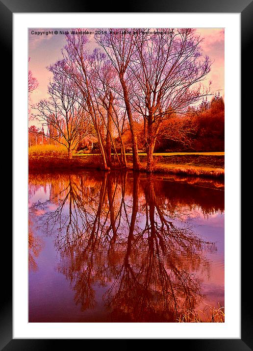  Anglesey Reflections Framed Mounted Print by Nick Wardekker