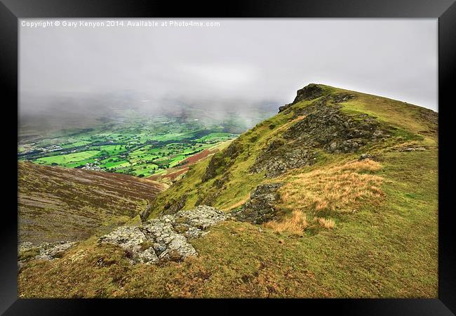  The clouds came in around Blencathra Framed Print by Gary Kenyon