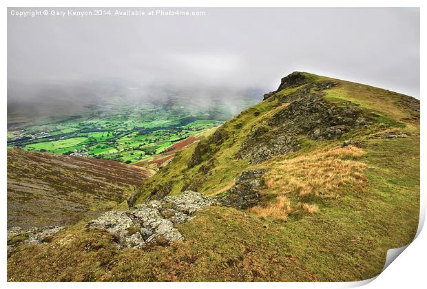  The clouds came in around Blencathra Print by Gary Kenyon