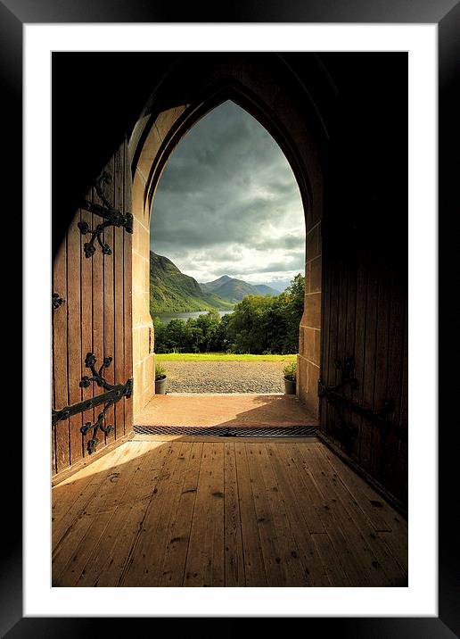  Through the arched door Framed Mounted Print by Grant Glendinning