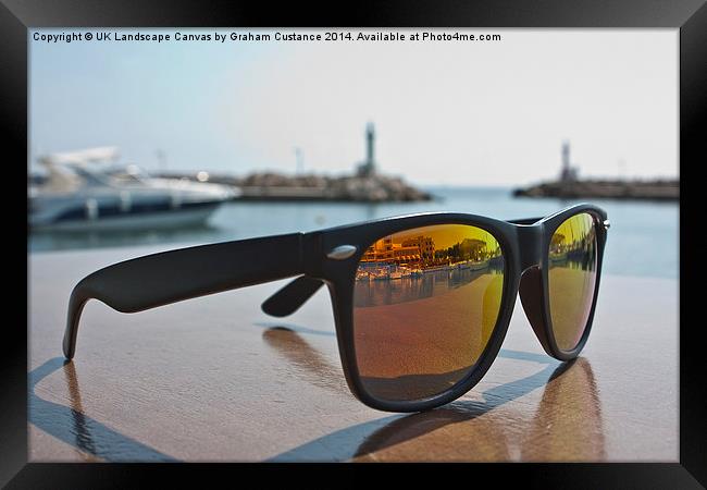  Sunglasses  Framed Print by Graham Custance