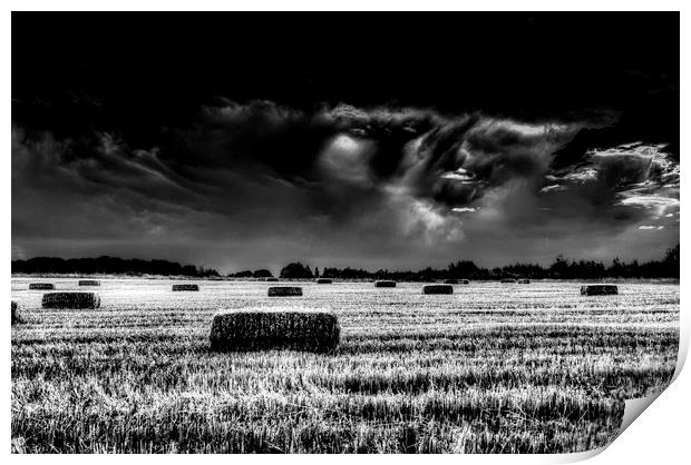  The Impending Storm on the Farm Print by David Pyatt