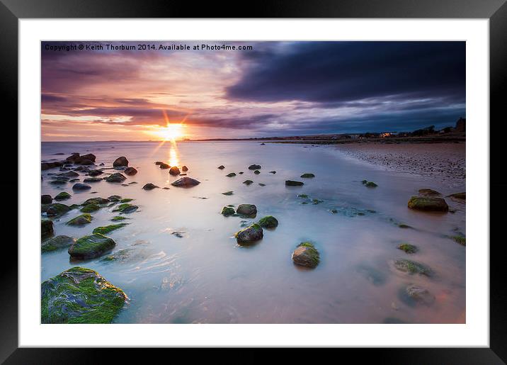 Morning sunset over Musselburgh Framed Mounted Print by Keith Thorburn EFIAP/b