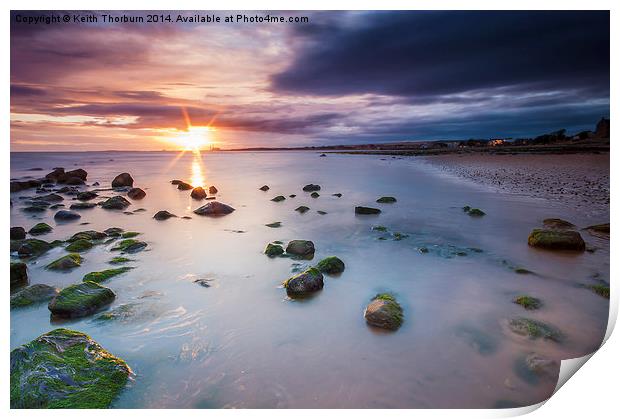 Morning sunset over Musselburgh Print by Keith Thorburn EFIAP/b
