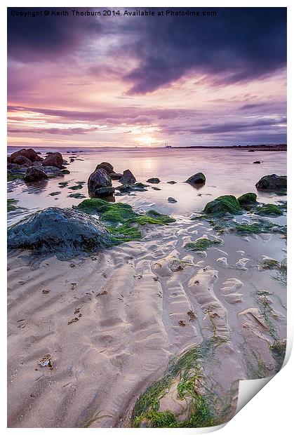 Musselburgh East Sunset Print by Keith Thorburn EFIAP/b