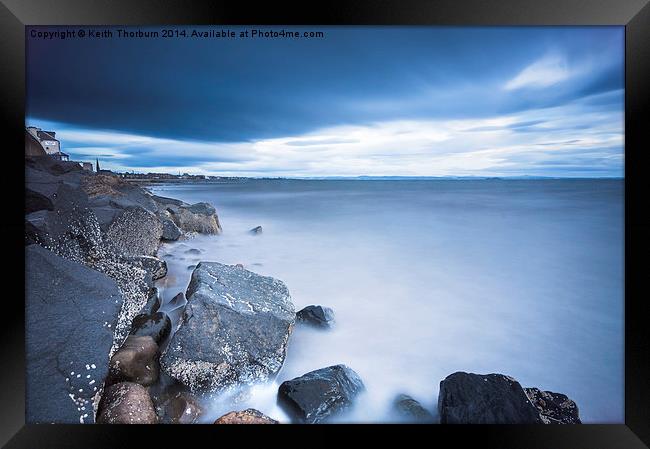 Smooth sea at Joppa Framed Print by Keith Thorburn EFIAP/b