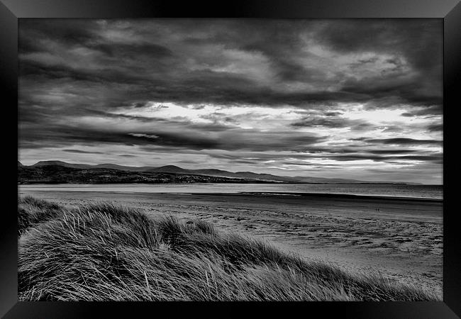 Porthmadog dunes Framed Print by shawn bullock