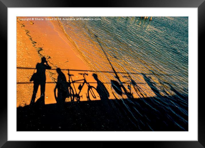  Sunset shadows Framed Mounted Print by Sheila Smart