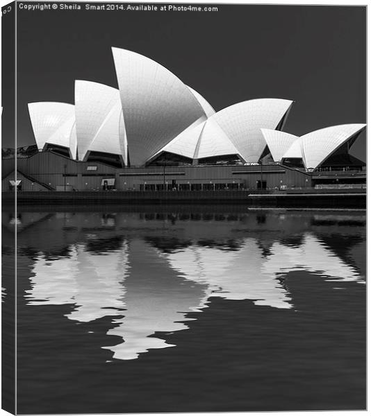 Sydney Opera House abstract Canvas Print by Sheila Smart