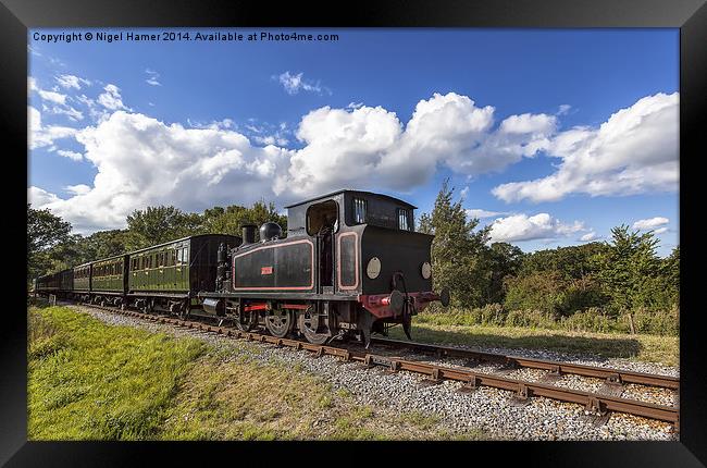 AJAX Steam Locomotive Framed Print by Wight Landscapes