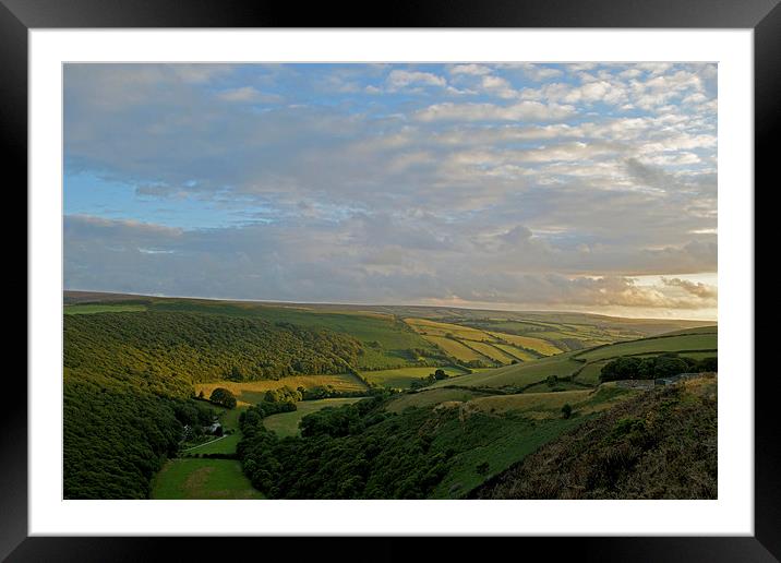 Exmoor from County Gate  Framed Mounted Print by graham young