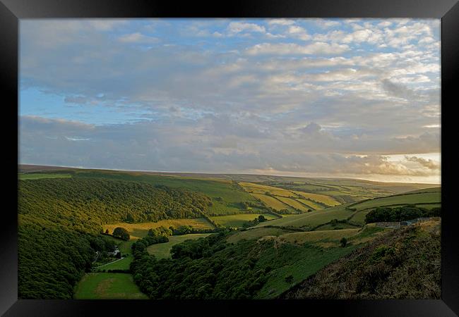 Exmoor from County Gate  Framed Print by graham young