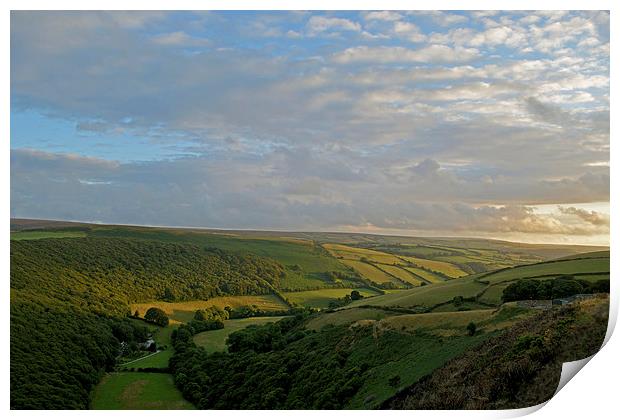 Exmoor from County Gate  Print by graham young